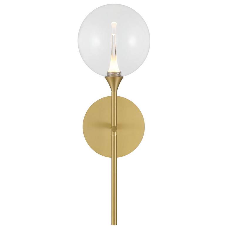 Image 1 Eurofase Iissa 19 inch LED Wall Sconce, Gold