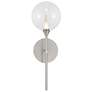 1_Eurofase Iissa 19 inch LED Wall Sconce, Satin Nickel and Clear Glass