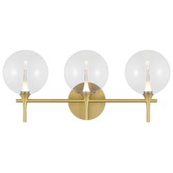Eurofase Iissa 23 3/4"W Gold 3-Light LED Vanity Bath Light