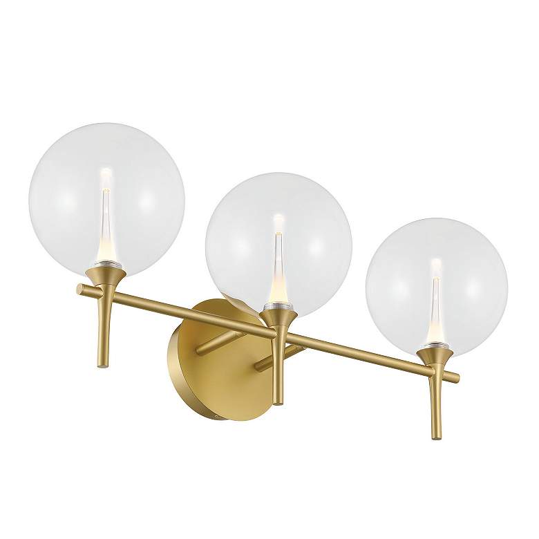 Image 2 Eurofase Iissa 23 3/4"W Gold 3-Light LED Vanity Bath Light more views
