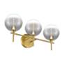 2_Eurofase Iissa 3-Light LED Vanity Bath Light, Gold with Smoked Glass more views