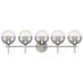 1_Eurofase Iissa 5-Light LED Vanity Bath Light, Satin Nickel w/ Smoked Glass