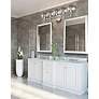 2_Eurofase Iissa 5-Light LED Vanity Bath Light, Satin Nickel w/ Smoked Glass more views
