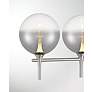 3_Eurofase Iissa 5-Light LED Vanity Bath Light, Satin Nickel w/ Smoked Glass more views