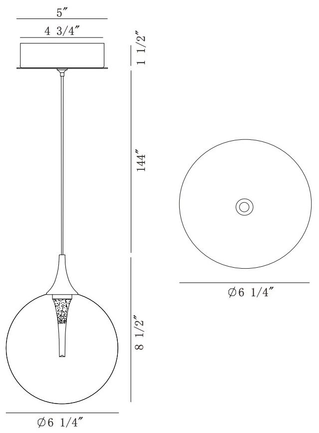 Image 3 Eurofase Iissa 6" Integrated LED Gold Pendant more views