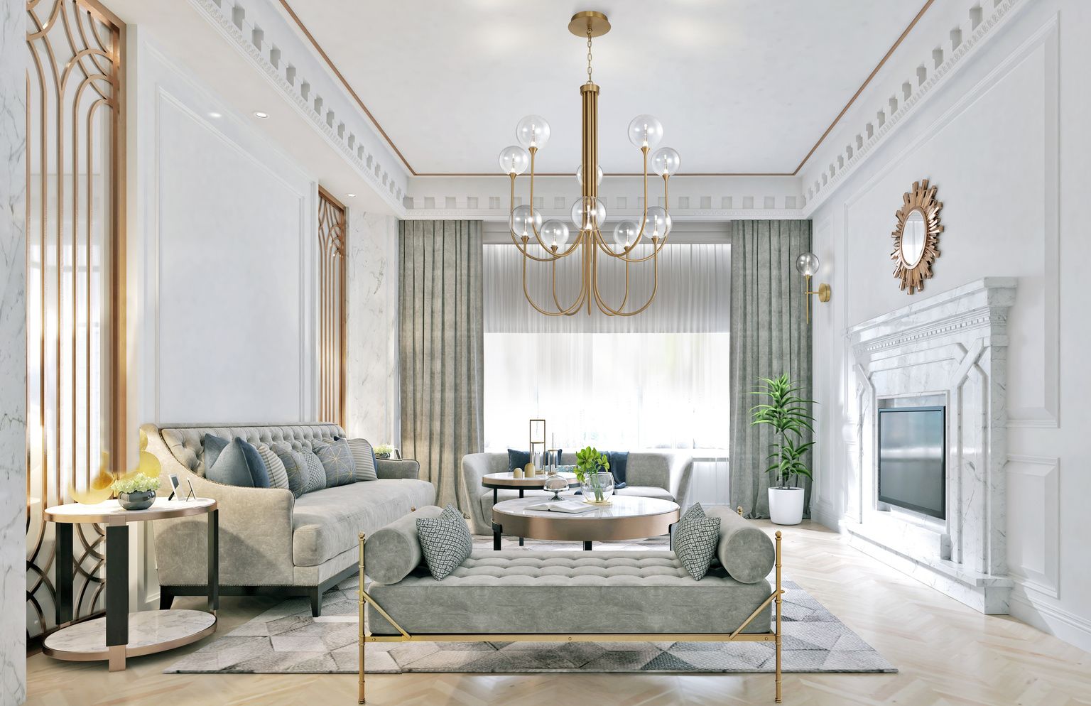 Image 2 Eurofase Iissa, Chandelier, 10-Light, 40", Gold, Clear Glass more views