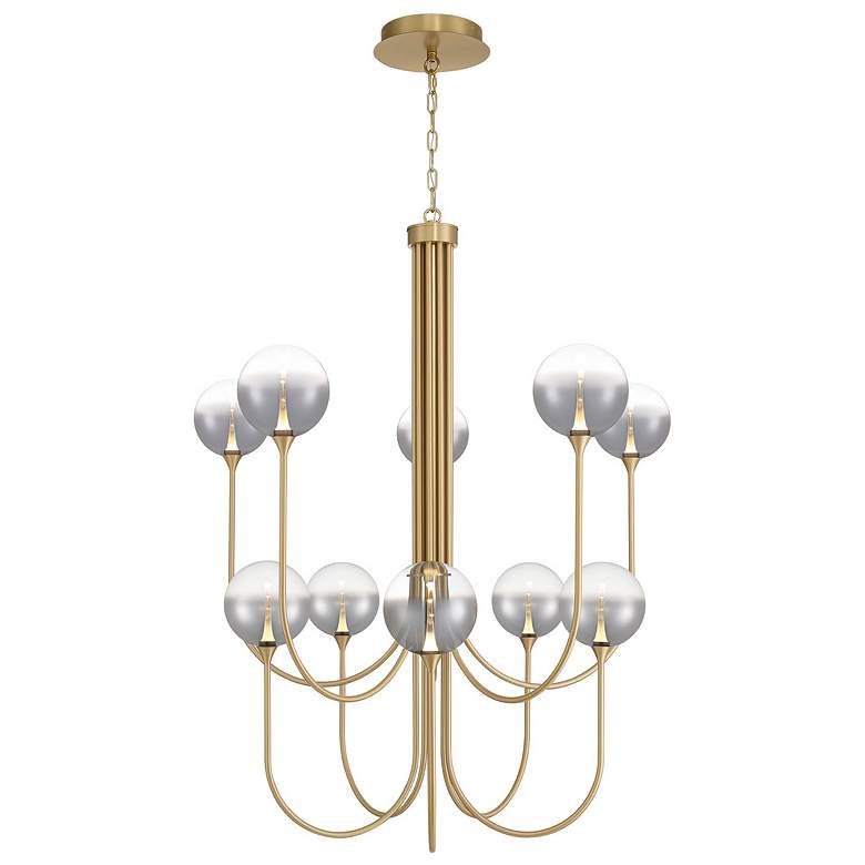 Image 1 Eurofase Iissa, Chandelier, 10-Light, 40", Gold, Smoked Glass