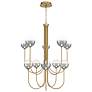 1_Eurofase Iissa, Chandelier, 10-Light, 40", Gold, Smoked Glass