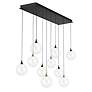 2_Eurofase Iissa, Chandelier, 10-Light, 47", Gold-Black Mix, Clear Glass more views
