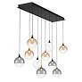 2_Eurofase Iissa, Chandelier, 10-Light, 47", Gold-Black Mix, Mixed Glass more views