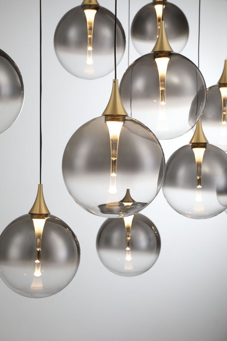 Image 2 Eurofase Iissa, Chandelier, 10-Light, 47", Gold, Smoked Glass more views