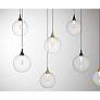 2_Eurofase Iissa, Chandelier, 14-Light, 72", Gold-Black Mix, Clear Glass more views