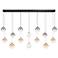Eurofase Iissa, Chandelier, 14-Light, 72", Gold, Mixed Glass