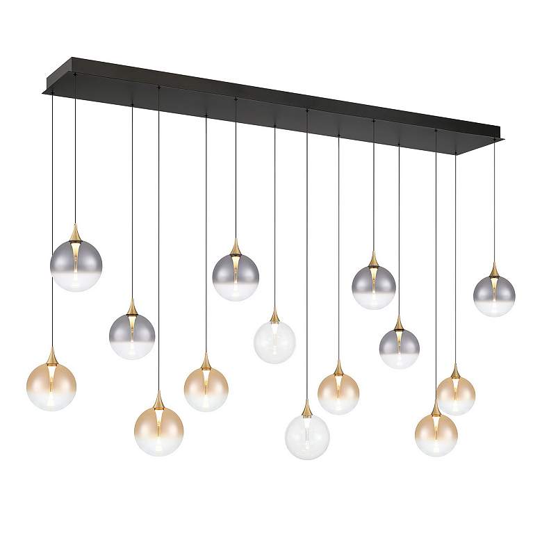 Image 2 Eurofase Iissa, Chandelier, 14-Light, 72", Gold, Mixed Glass more views