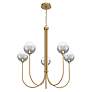 2_Eurofase Iissa, Chandelier, 5-Light, 34", Gold, Smoked Glass more views