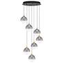 1_Eurofase Iissa, Chandelier, 7-Light, 21", Gold, Smoked Glass