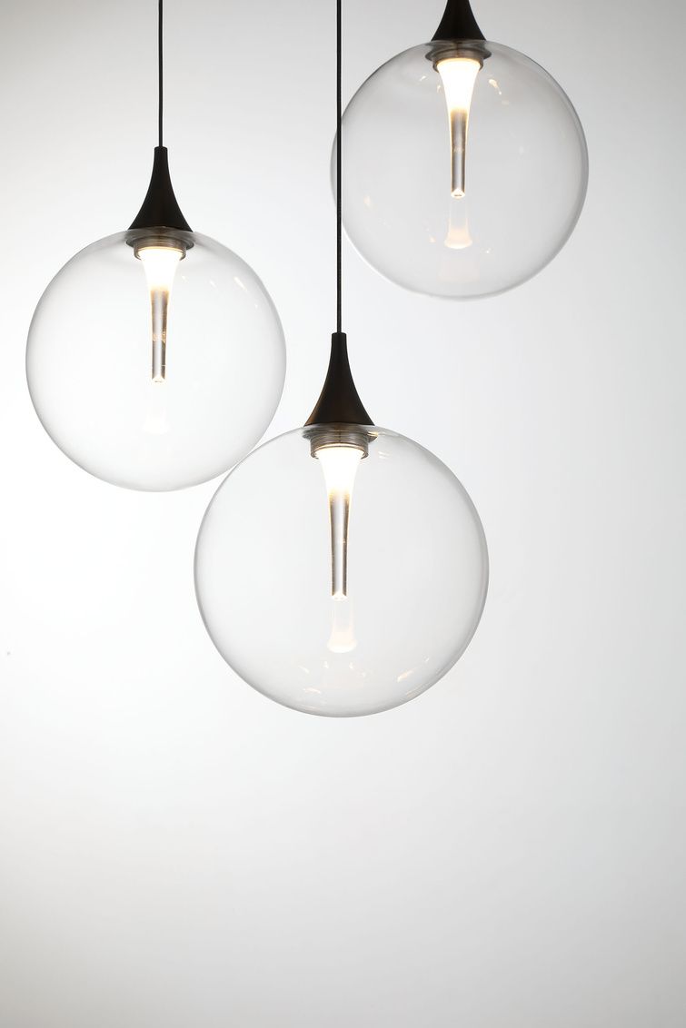 Image 2 Eurofase Iissa, Chandelier, 7-Light, 21", Matte Black, Clear Glass more views