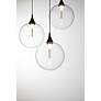 2_Eurofase Iissa, Chandelier, 7-Light, 21", Matte Black, Clear Glass more views