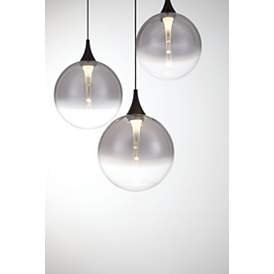 Image2 of Eurofase Iissa, Chandelier, 7-Light, 21", Matte Black, Smoked Glass more views