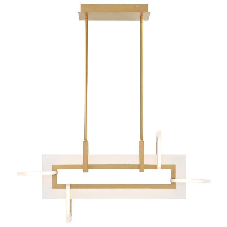 Image 1 Eurofase Inizio 1 Light 15.5" Chandelier in Gold