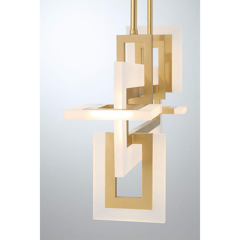 Image 2 Eurofase Inizio 1 Light 15.5" Chandelier in Gold more views