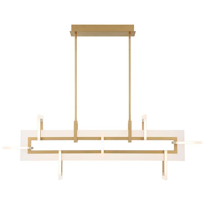 Image 1 Eurofase Inizio 1 Light 16.25" Chandelier in Gold