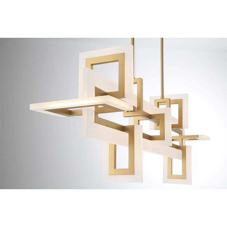 Image 2 Eurofase Inizio 1 Light 16.25" Chandelier in Gold more views