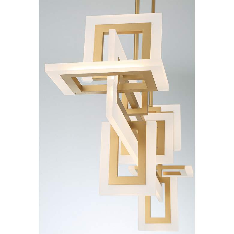 Image 3 Eurofase Inizio 1 Light 16.25" Chandelier in Gold more views