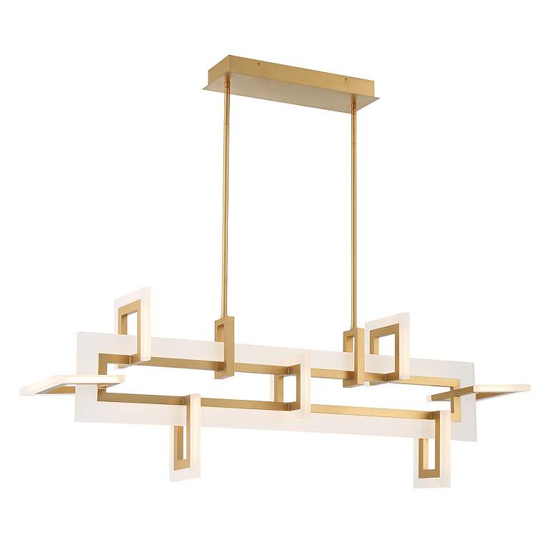 Image 4 Eurofase Inizio 1 Light 16.25" Chandelier in Gold more views