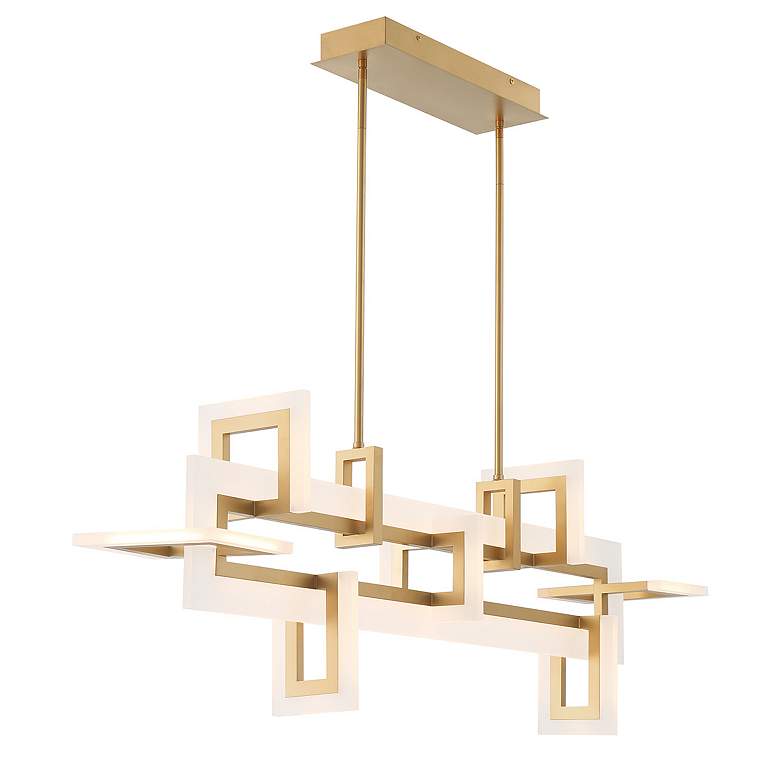 Image 5 Eurofase Inizio 1 Light 16.25" Chandelier in Gold more views