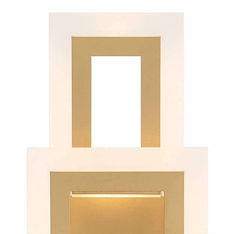 Image 3 Eurofase Inizio 16" High Matte Gold LED Wall Sconce more views