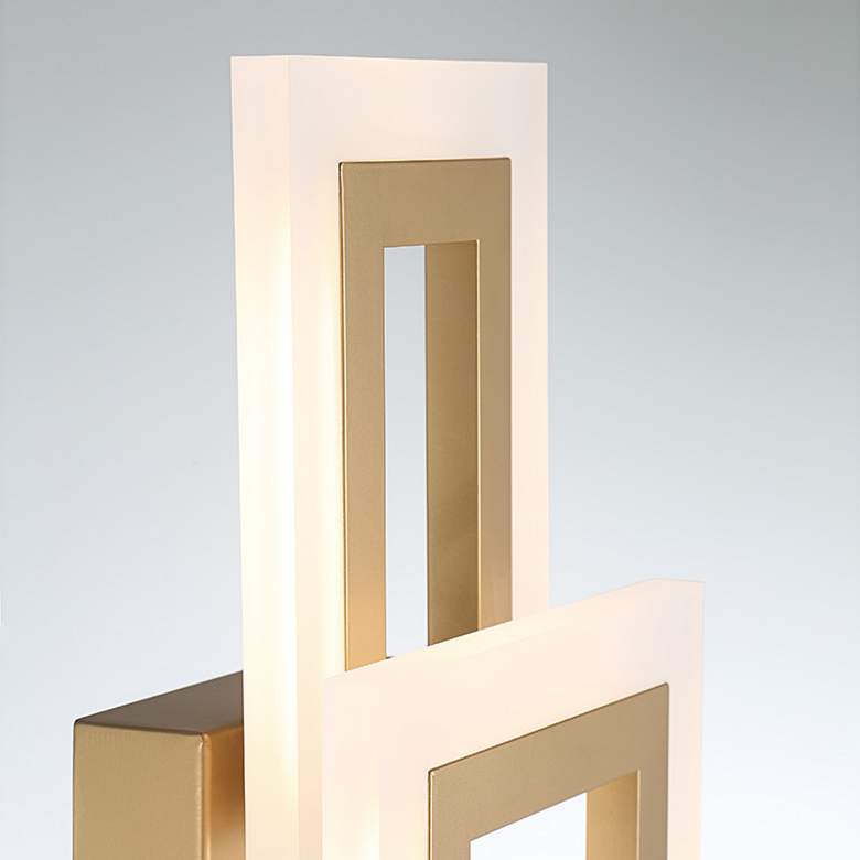 Image 4 Eurofase Inizio 16" High Matte Gold LED Wall Sconce more views