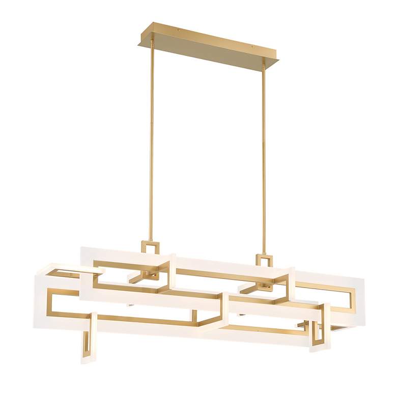 Image 3 Eurofase Inizio Geometric LED Chandelier in Gold more views