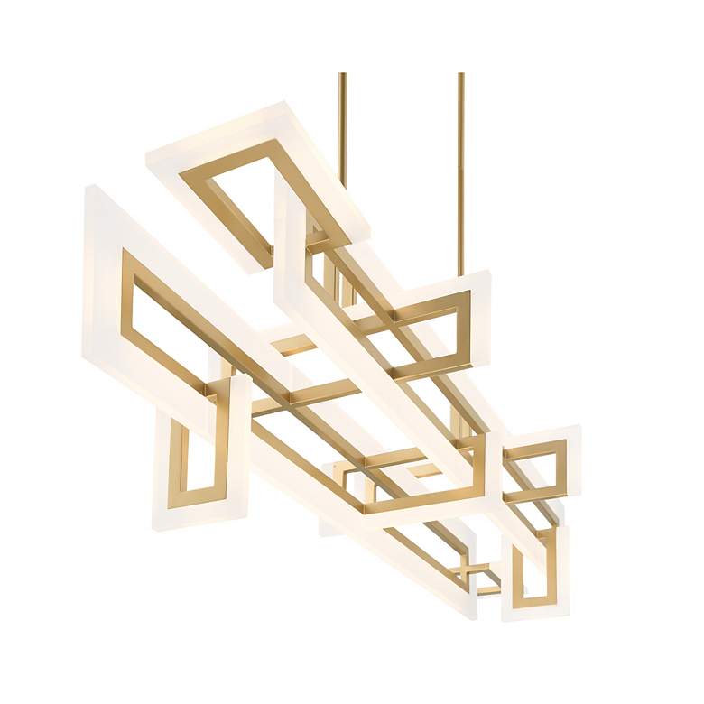 Image 4 Eurofase Inizio Geometric LED Chandelier in Gold more views