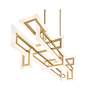 4_Eurofase Inizio Geometric LED Chandelier in Gold more views