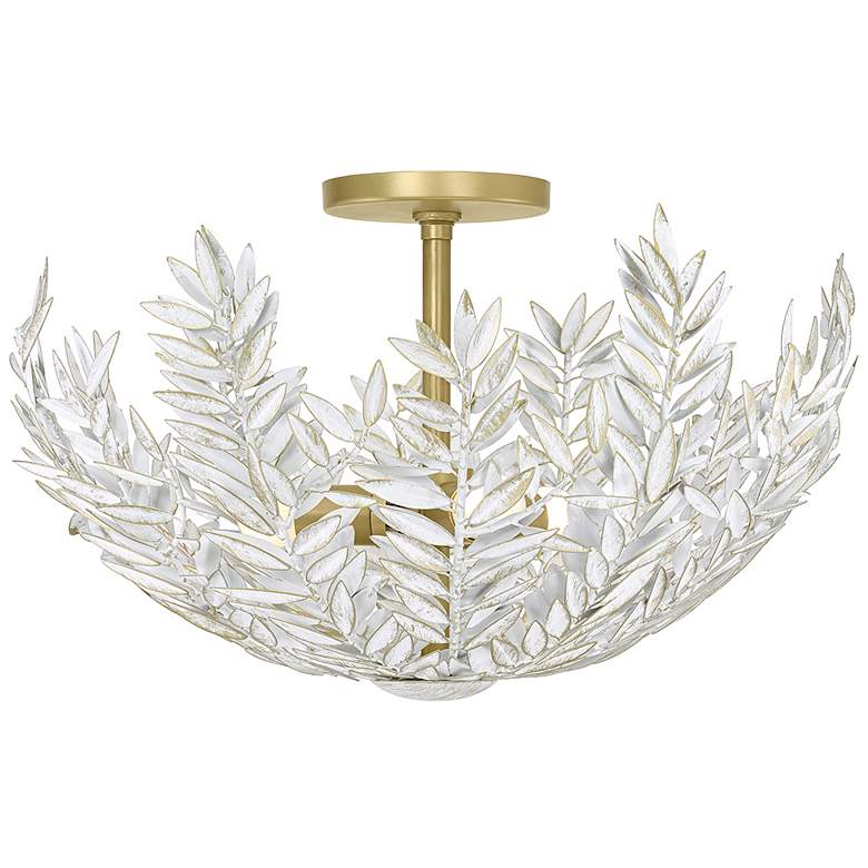 Image 1 Eurofase Jalore 3 Light Semi-Flushmount in Distressed White