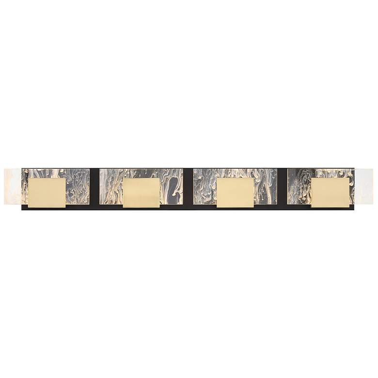 Image 1 Eurofase Kasha 4 Light Vanity in Black and Brass