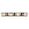 Eurofase Kasha 4 Light Vanity in Black and Brass