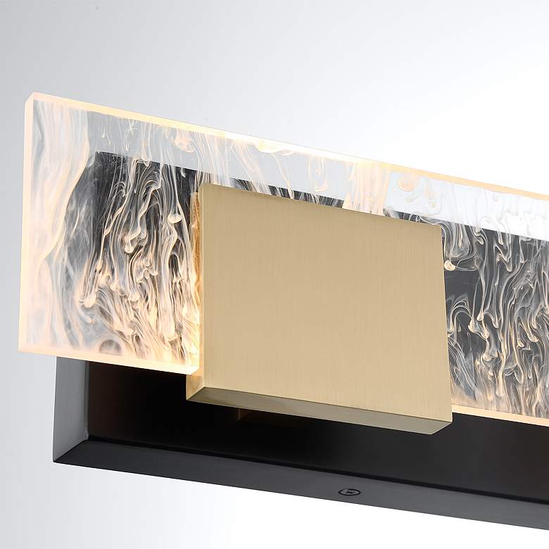 Image 2 Eurofase Kasha 4 Light Vanity in Black and Brass more views