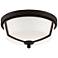 Eurofase Kate 12" Wide Bronze 2-Light LED Ceiling Light