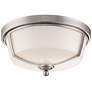 Eurofase Kate 12"W Satin Nickel 2-Light LED Ceiling Light