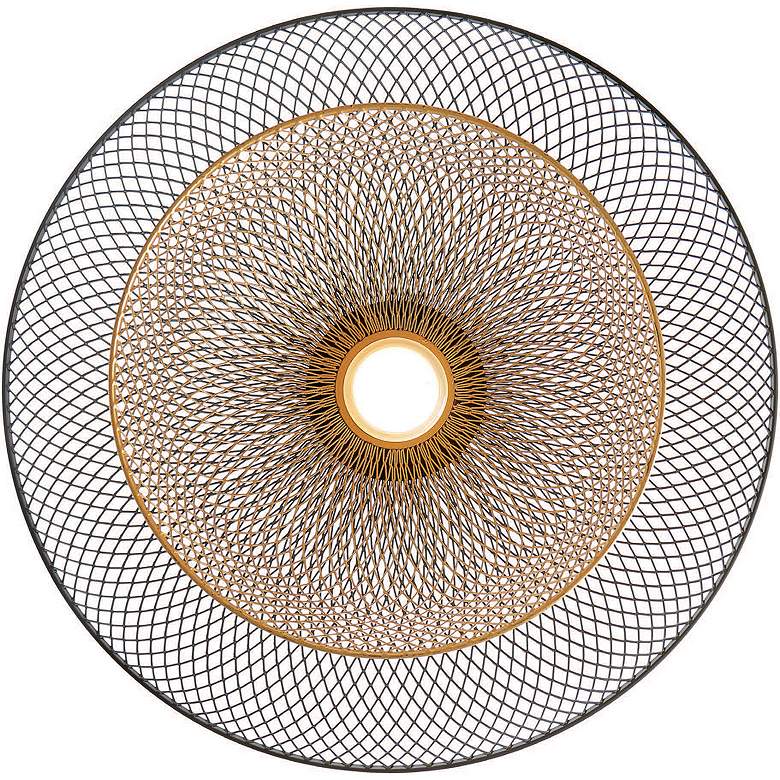 Image 4 Eurofase Kenmore 16" Wide Black and Gold Dome Modern LED Pendant Light more views
