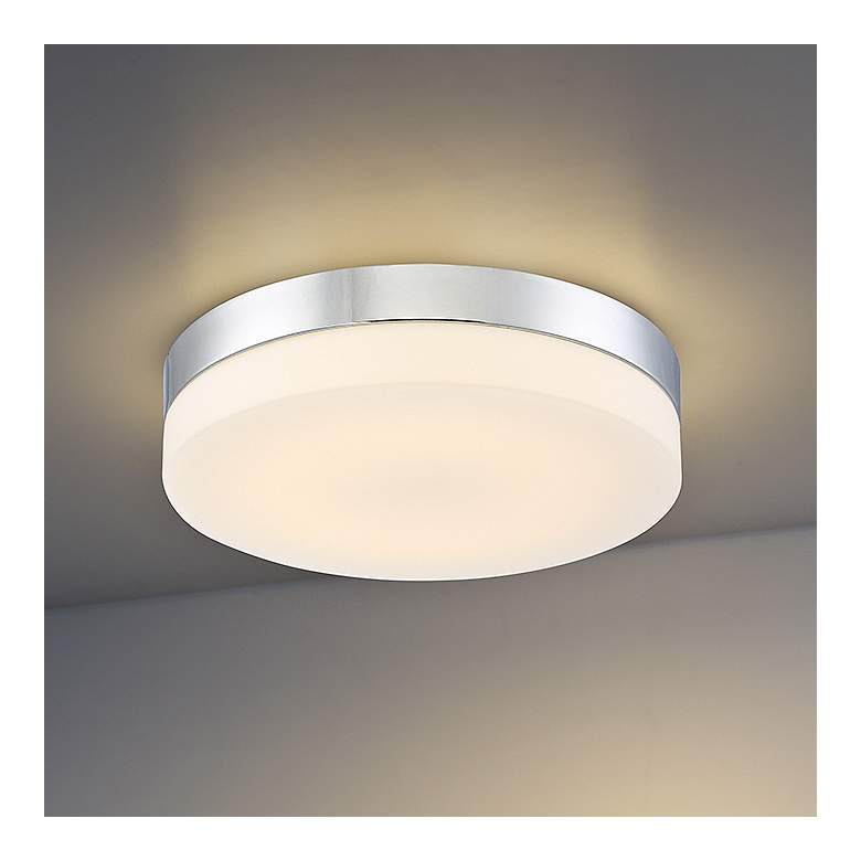 Image 1 Eurofase Koss 11" Wide Chrome LED Ceiling Light