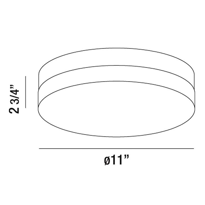 Image 3 Eurofase Koss 11" Wide Chrome LED Ceiling Light more views