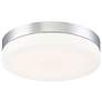 2_Eurofase Koss 11" Wide Modern Chrome LED Button Ceiling Light