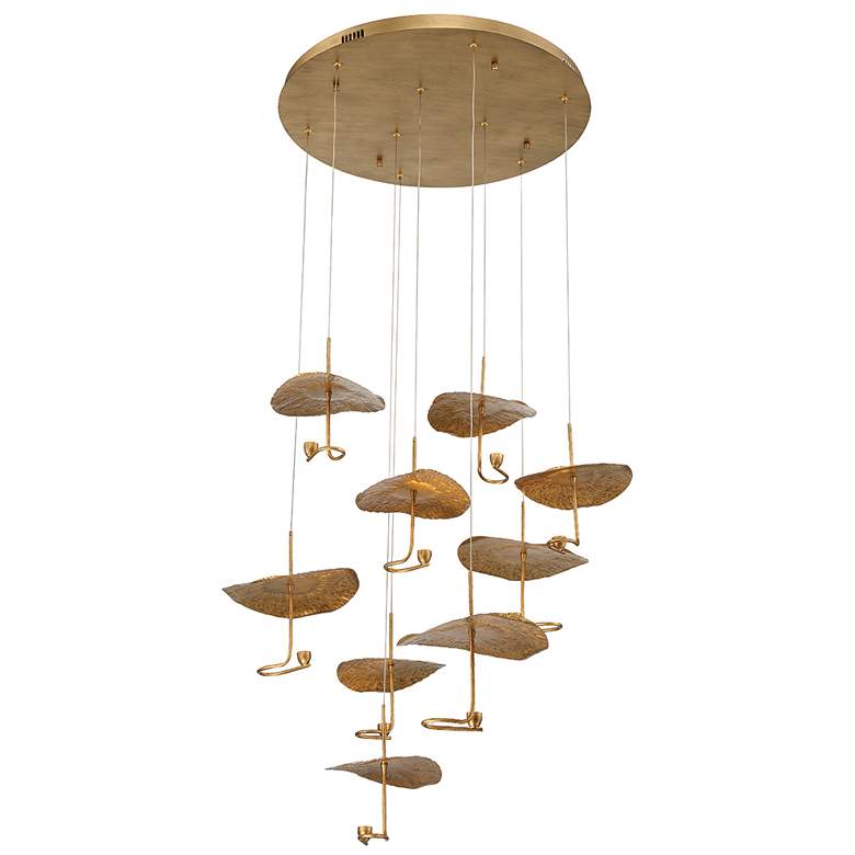 Image 1 Eurofase Lagatto 11.75 In. x 36 In. Integrated LED Chandelier in Bronze