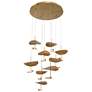 Eurofase Lagatto 11.75 In. x 36 In. Integrated LED Chandelier in Bronze