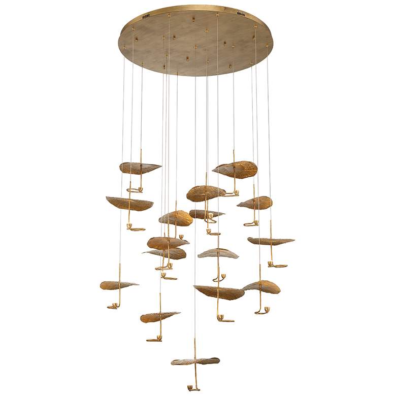 Image 1 Eurofase Lagatto 11.75 In. x 52 In. Integrated LED Chandelier in Bronze