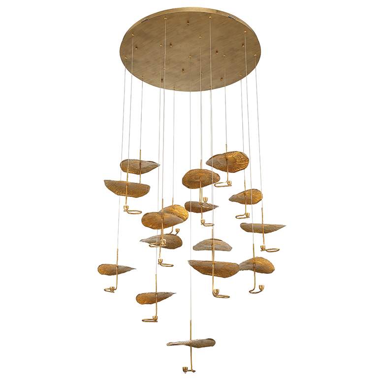 Image 2 Eurofase Lagatto 11.75 In. x 52 In. Integrated LED Chandelier in Bronze more views