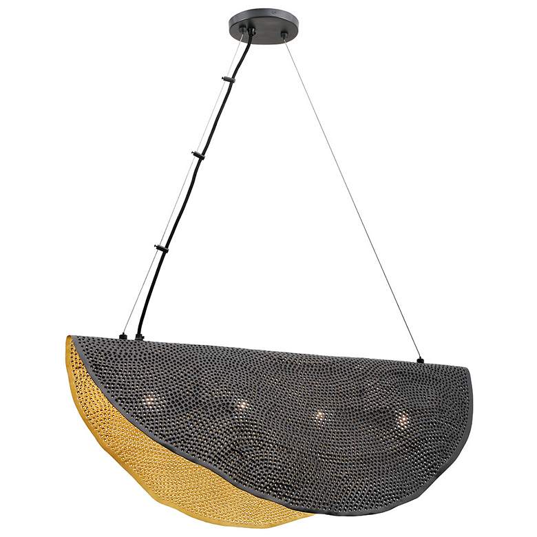 Image 1 Eurofase Lahar 4 Light Chandelier in Bronze and Gold